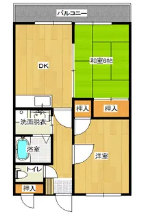 サンフォーレ周布【2階】の間取り