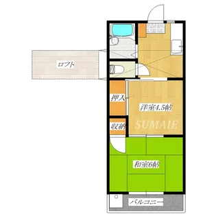 清和ハイツ【2階】の間取り