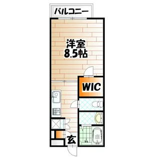 アクア清水【1階】の間取り