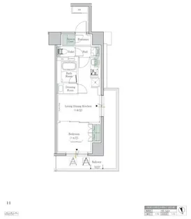 ワンルーフレジデンス中野【8階】の間取り