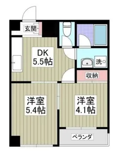 AJU稲城【2階】の間取り