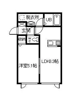 メゾン・ドゥ・パイン【2階】の間取り