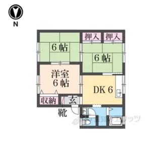 エーボンハウス【1階】の間取り
