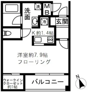 岸ビル【3階】の間取り