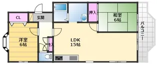 マンションミワ1【1階】の間取り