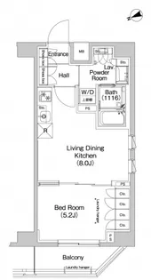 プラウドフラット代々木八幡【3階】の間取り