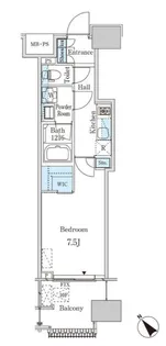 レガシス中目黒【4階】の間取り