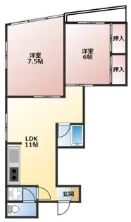 ステーブルマンション【4階】の間取り