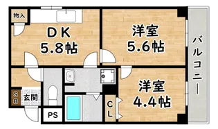 メゾン千舟【4階】の間取り