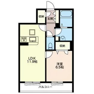 エレガンス湘南【3階】の間取り