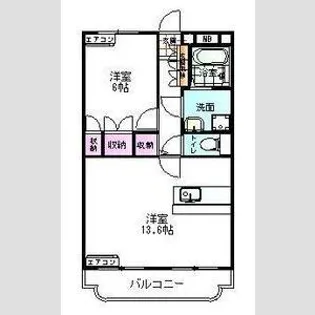 エスペランス【1階】の間取り