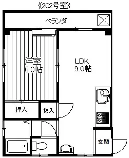 ハイツSD【2階】の間取り