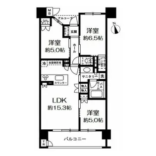 プレミスト仙台本町レジデンス【12階】の間取り