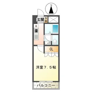アンベリール【2階】の間取り