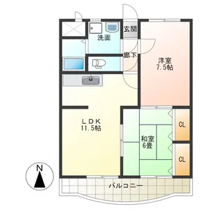 ピーコック28【3階】の間取り