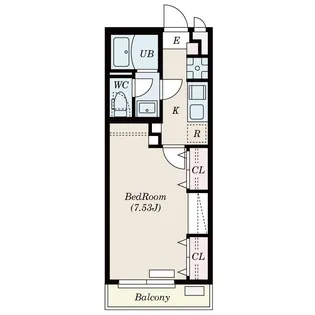 リュクス錦町【4階】の間取り