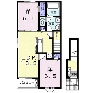 ピアチェーレ【2階】の間取り