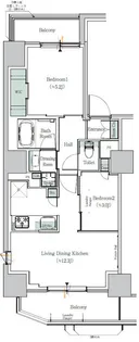 ONE ROOF RESIDENCE NISHINIPPORI【8階】の間取り
