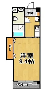 WOB塚本【5階】の間取り