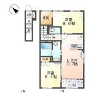 アルデバラン【2階】の間取り