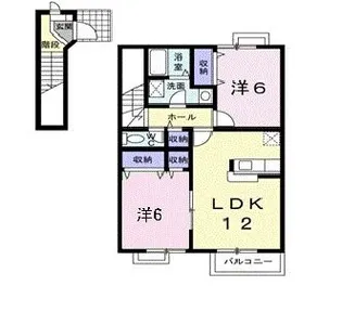 ダンブランセ A棟【2階】の間取り