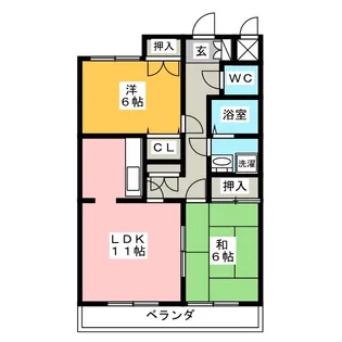 ジョワイユーメゾン【1階】の間取り
