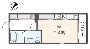ラ プルミエール ネージュ【1階】の間取り