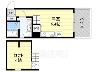 LE COCON白水町【1階】の間取り