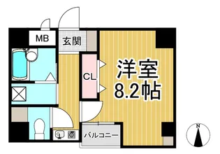 アクトアベンテ伊丹【5階】の間取り