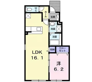 グランリーオA【1階】の間取り