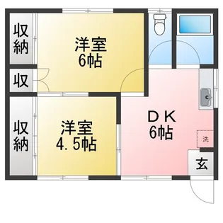 丸桂コーポII【1階】の間取り