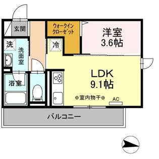 パーパス【3階】の間取り