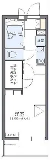 レオパレス竹松【1階】の間取り
