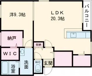 インペリアルS【4階】の間取り