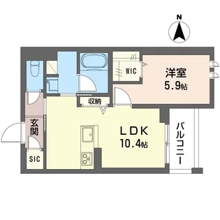 ブランニューディズ【3階】の間取り