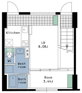 三軒茶屋ヒルズ【1階】の間取り