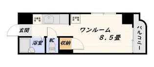 サンライズ鴨池【2階】の間取り