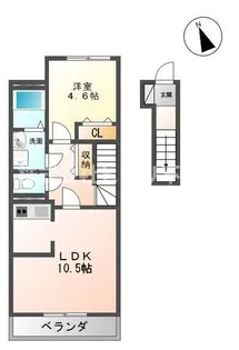 【ペット可】レガシィ【2階】の間取り