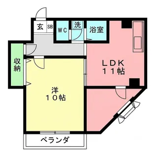 ブランドール【3階】の間取り