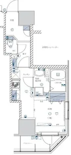 ライジングプレイス亀戸【2階】の間取り