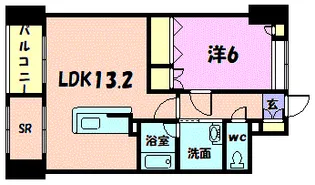 ディークレスト幸西ブラン【6階】の間取り