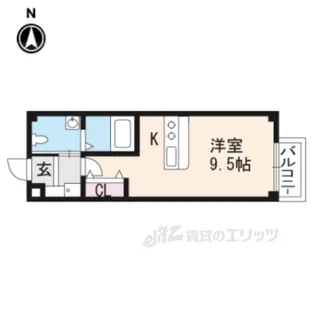 KyotoHouse西洞院【2階】の間取り