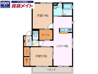 ZEXA雅【2階】の間取り