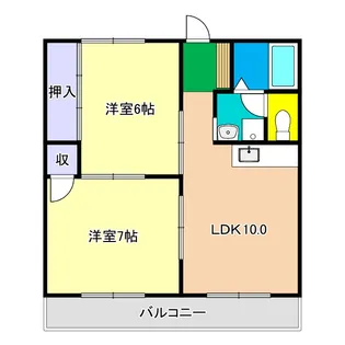 レジデンス藤【2階】の間取り