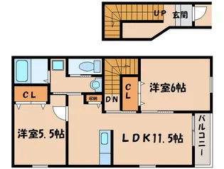 マノワ-ル上里【2階】の間取り