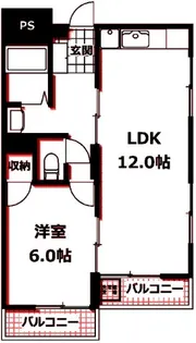 パストラル港南中央【2階】の間取り