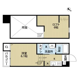 Castello Ovest【1階】の間取り
