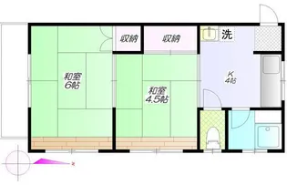 かたばみ苑第1【1階】の間取り