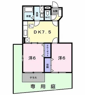 プレッセベ【1階】の間取り