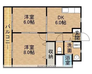 キャッスルローゼ【1階】の間取り